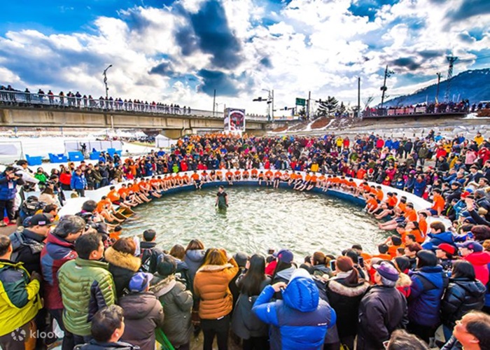 Độc đáo lễ hội câu cá hồi trên băng mùa đông Hàn Quốc