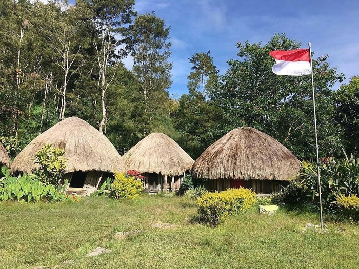 Nhà ở của thổ dân ở thung lũng Baliem