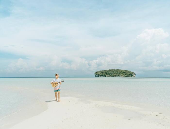 Check in Pasir Timbul đảo Morotai Indonesia