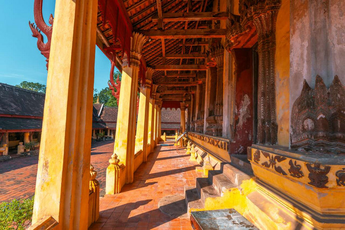 Một góc của đền Wat Si Saket Lào