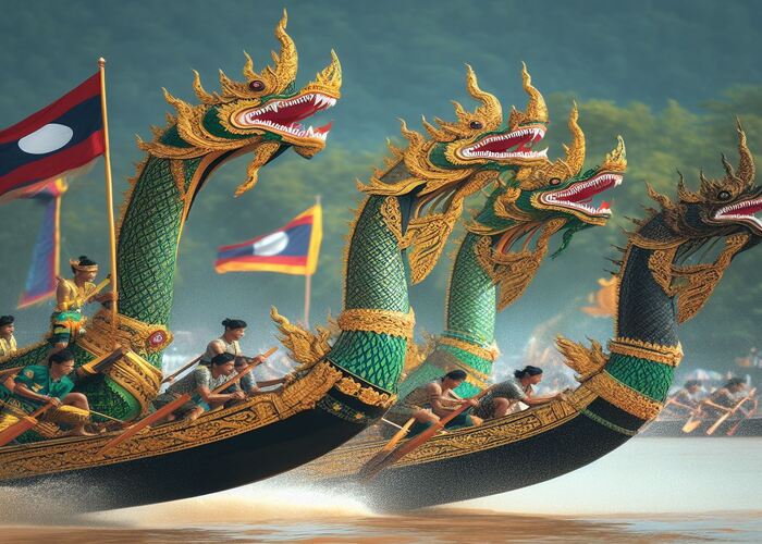 Lễ hội Boun Suang Heua: Sắc màu văn hóa trên dòng Mekong
