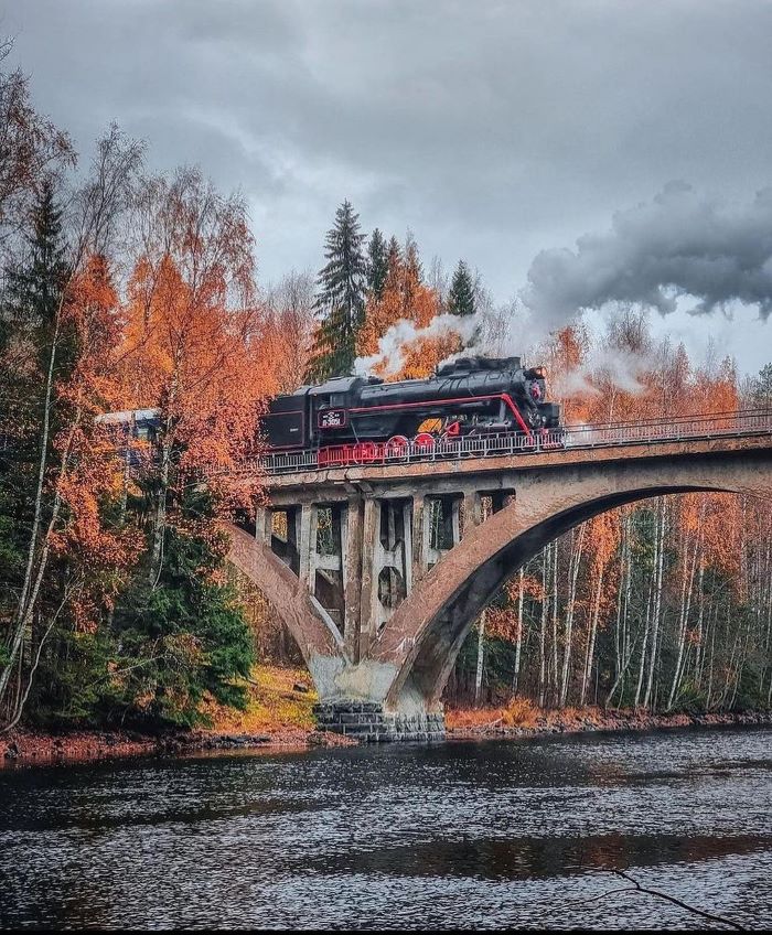 Di chuyển đến Karelia bằng tàu hỏa