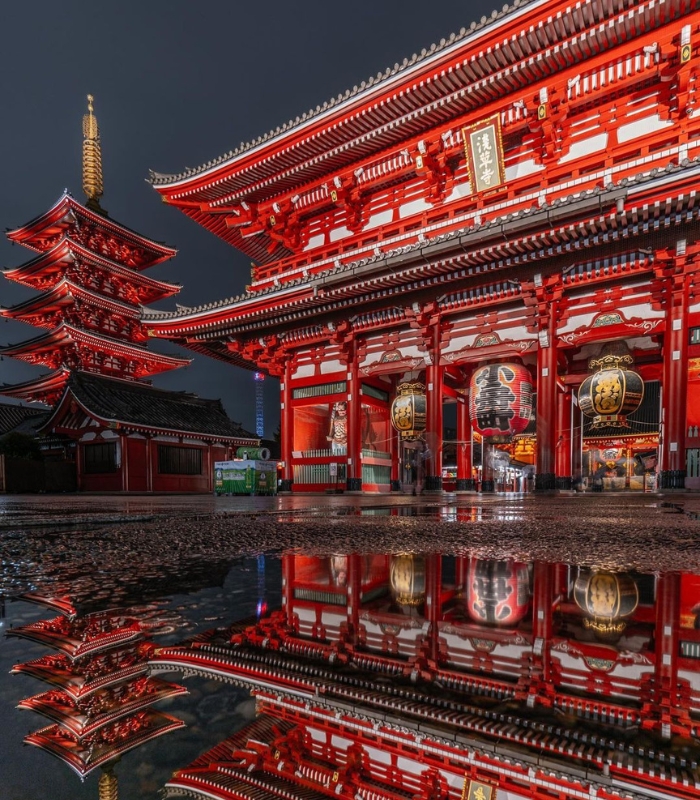 Chùa Sensoji là một địa điểm du lịch nổi tiếng ở Tokyo
