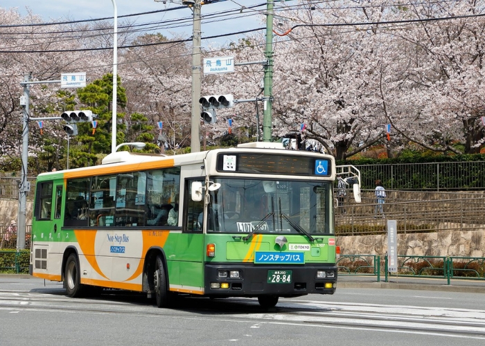 Xe buýt cũng là phương tiện phổ biến tại Tokyo