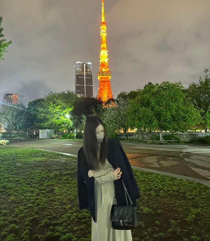 Khung cảnh về đêm tại tháp Tokyo Nhật Bản