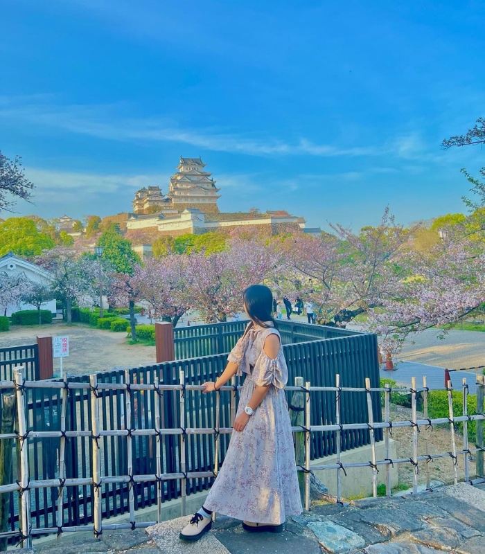Lâu đài Himeji được xem là di sản của thế giới.