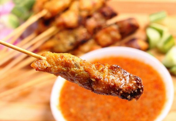 Thịt xiên nướng satay,du lịch Malaysia