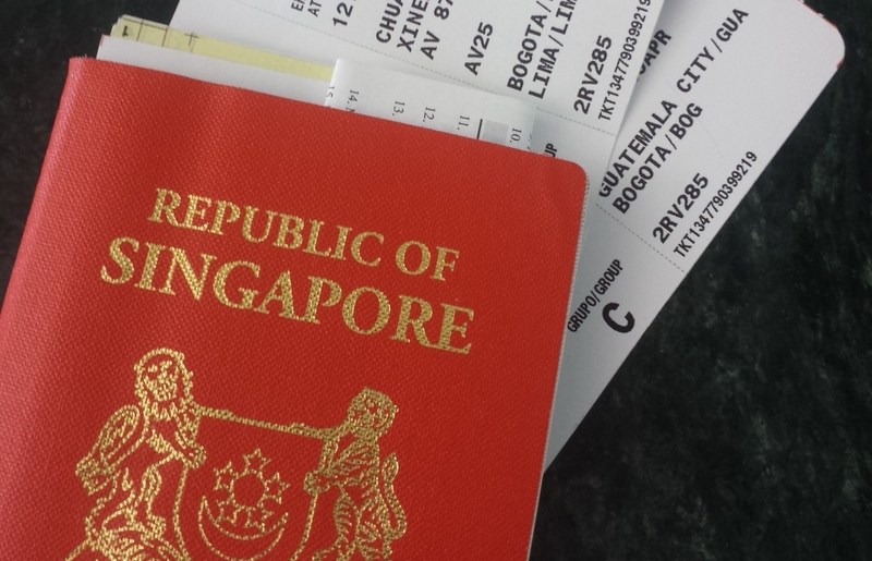 Hộ chiếu vé máy bay Singapore, đổi tiền Singapore