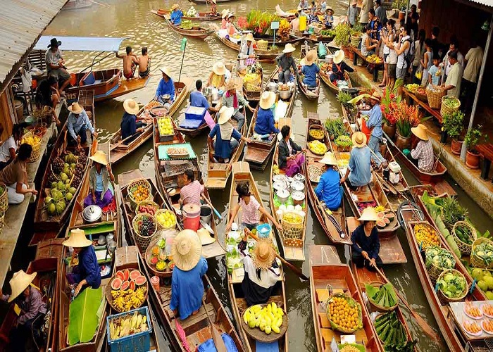 Chợ nổi 4 miền Pattaya Thái Lan, kinh nghiệm đi Pattaya tự túc