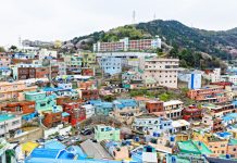 Lạc bước giữa không gian nghệ thuật rực rỡ sắc màu tại làng Gamcheon – Hàn Quốc kinh nghiem du lich Gamcheon