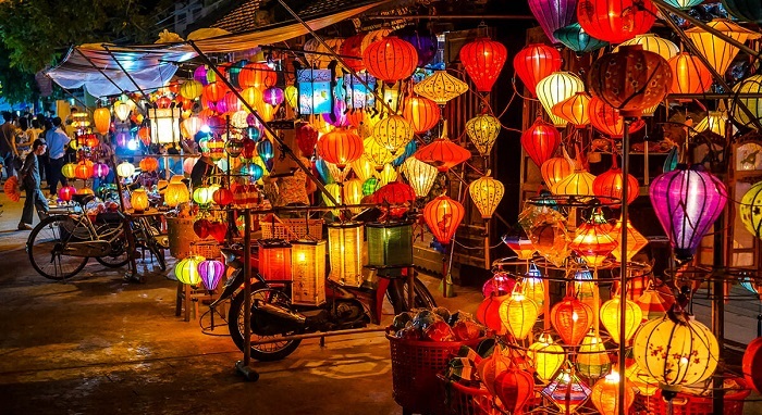 Phố cổ Hội An - một trong những khu phố đèn lồng nổi tiếng tại Việt Nam