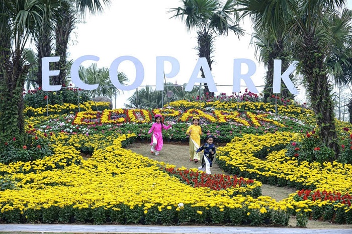 du lịch khu đô thị Ecopark - Công viên mùa xuân