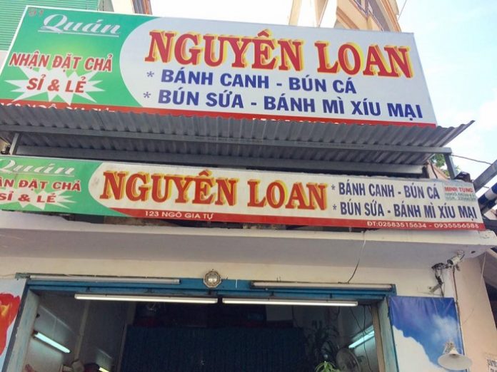 Quán bún cá Nguyên Loan là một trong những quán ăn ngon ở Nha Trang