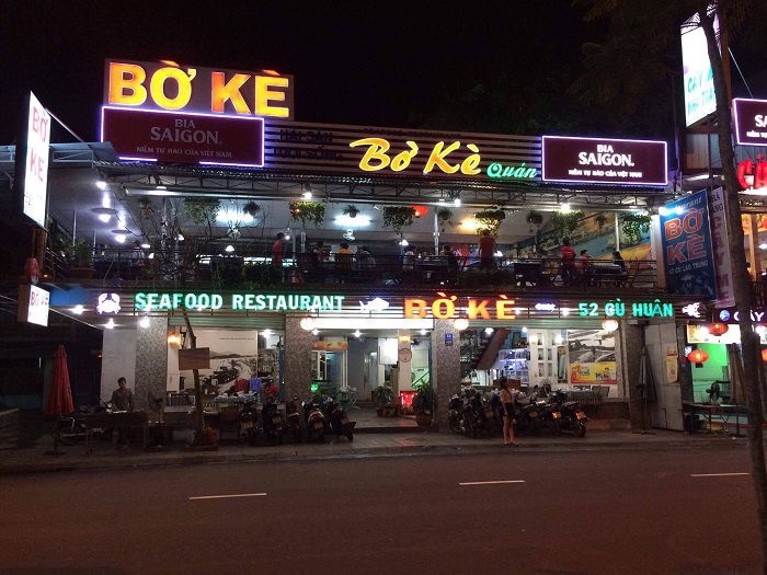 Hải sản Bờ Kè là một trong những quán ăn ngon ở Nha Trang