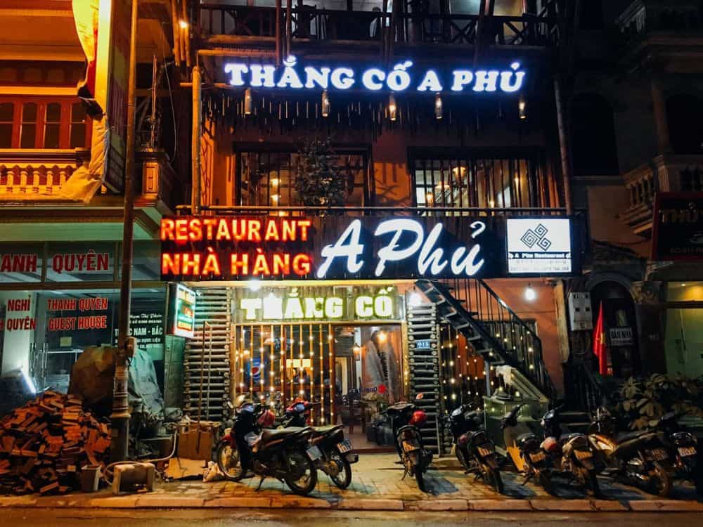 A Phu restaurant - a delicious shop in Sapa