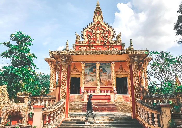 chùa Som Rong - một trong những ngôi chùa đẹp ở Sóc Trăng