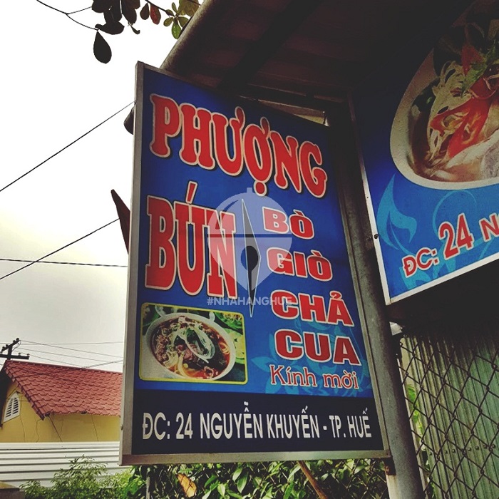 quán O Phượng - quán bún bò nổi tiếng ở Huế