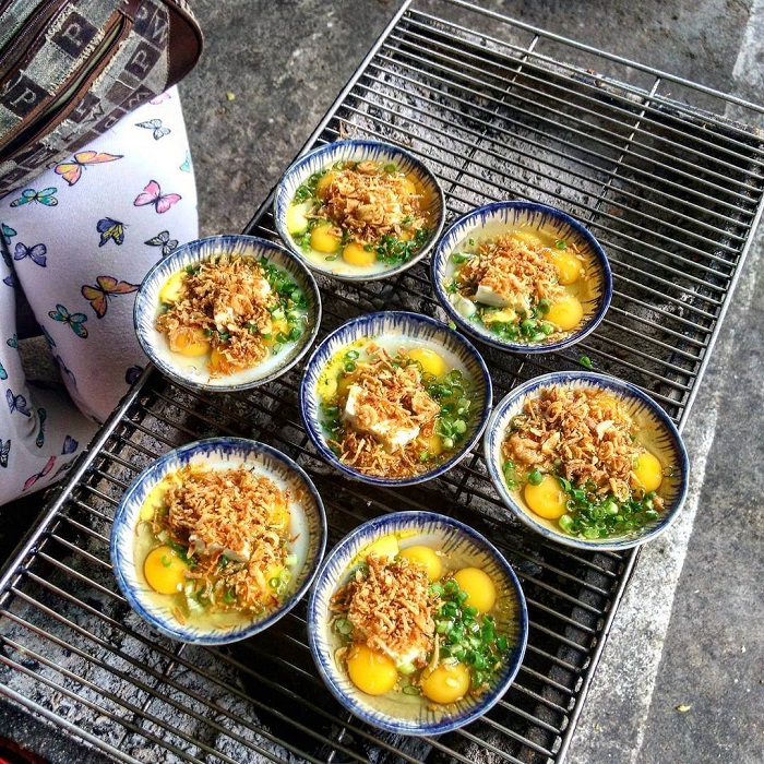 Trứng chén nướng - món ăn vặt ở Đà Nẵng