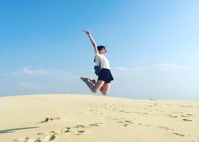 Check in bên đồi cát tuyệt đẹp khi du lịch Bàu Trắng Bình Thuận