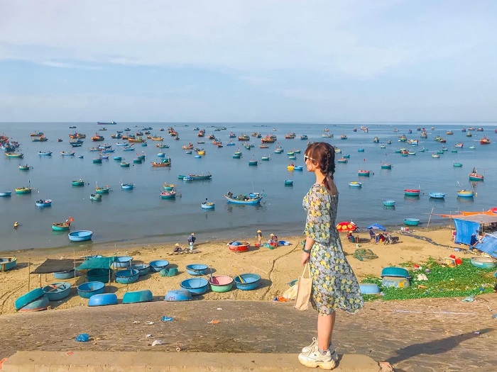 check in làng chài Mũi Né - một trong những làng chài nổi tiếng ở Việt Nam