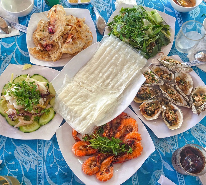 Thưởng thức những món hải sản tươi ngon khi du lịch đảo Hòn Khô Quy Nhơn