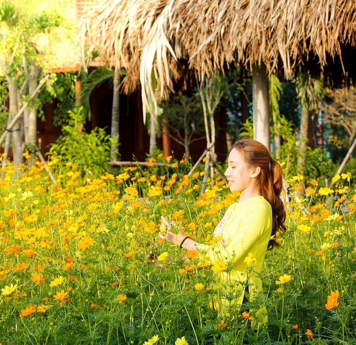 Check in vườn hoa rực rỡ sắc màu tại khu du lịch Mỹ Khánh