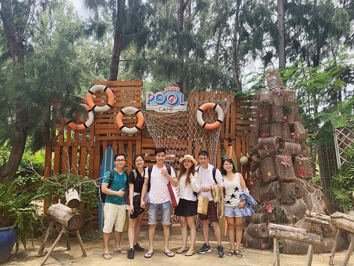 check in khu cắm trại Zenna Pool Camp Vũng Tàu