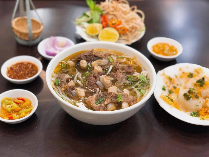 Hue Ola beef noodle soup - delicious breakfast restaurant in Nha Trang