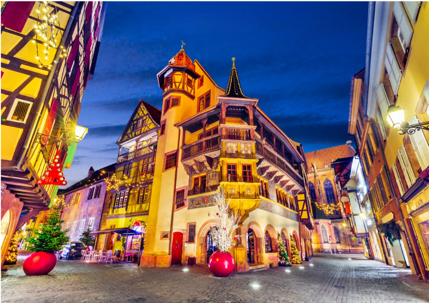 Buổi tối ở thị trấn Colmar