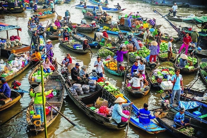 Tour du lịch miền Tây 4 ngày tham quan chợ nổi Cái Răng