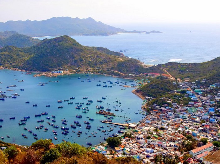 Đảo Bình Ba trên cao nhìn xuống
