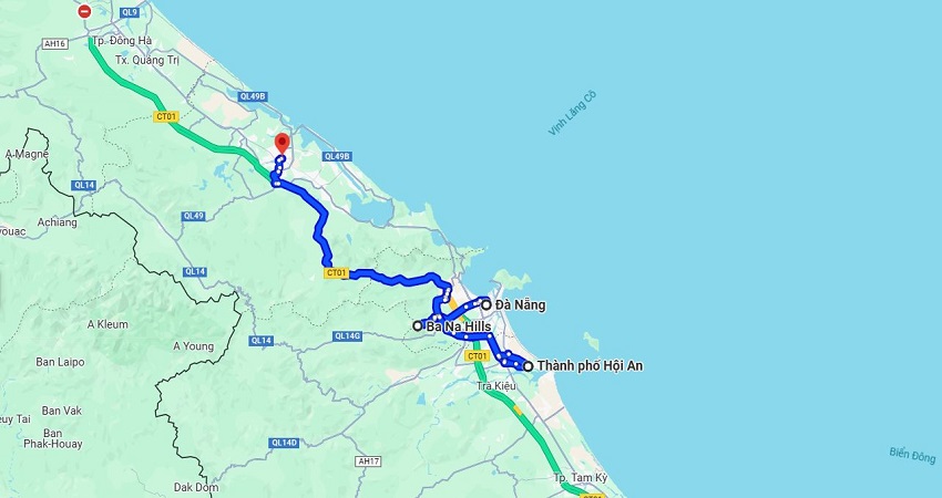 Hành trình tour du lịch Miền Trung từ Hà Nội