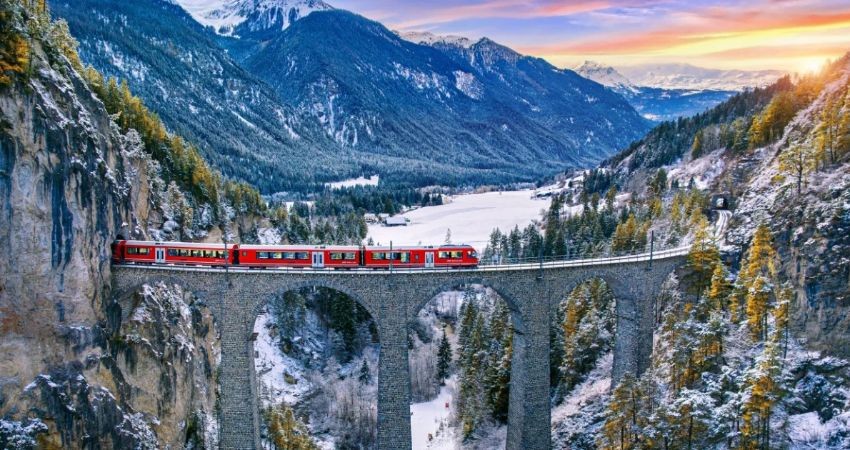 Trải nghiệm tàu Bernina Express