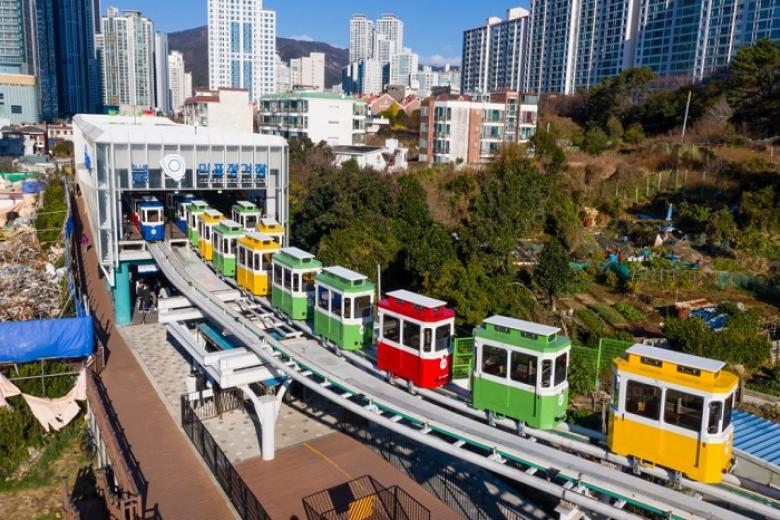 Trải nghiệm đi tàu điện ven biển Haeundae