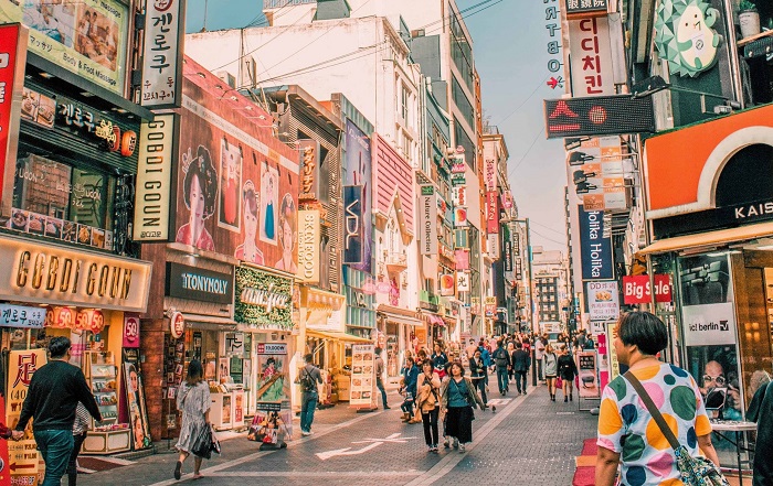 Khu mua sắm tour du lịch Hàn quốc
