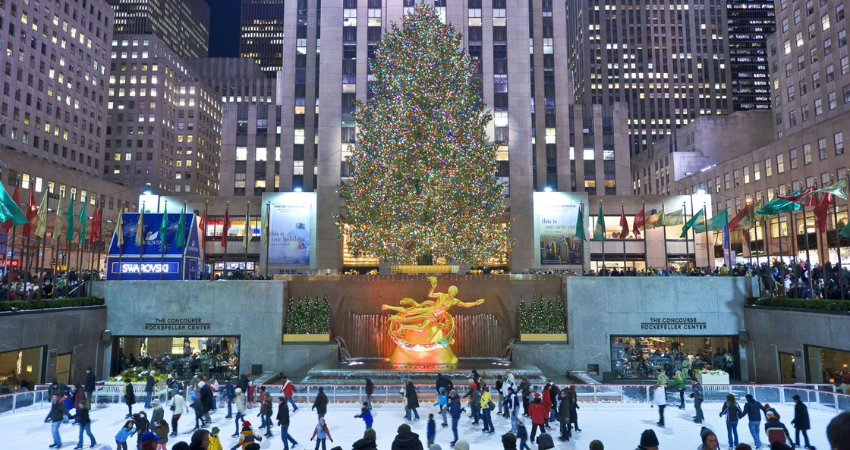 Không khí đón Giáng Sinh tại New York