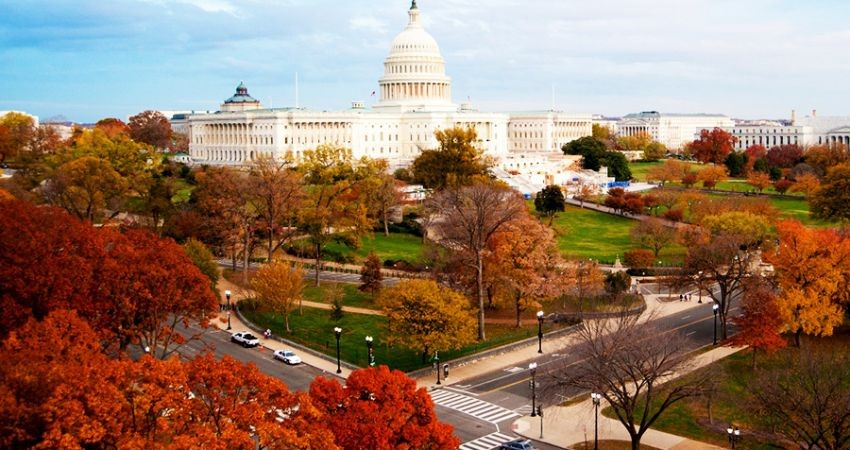 Vẻ đẹp của thủ đô Washington DC vào mùa thu