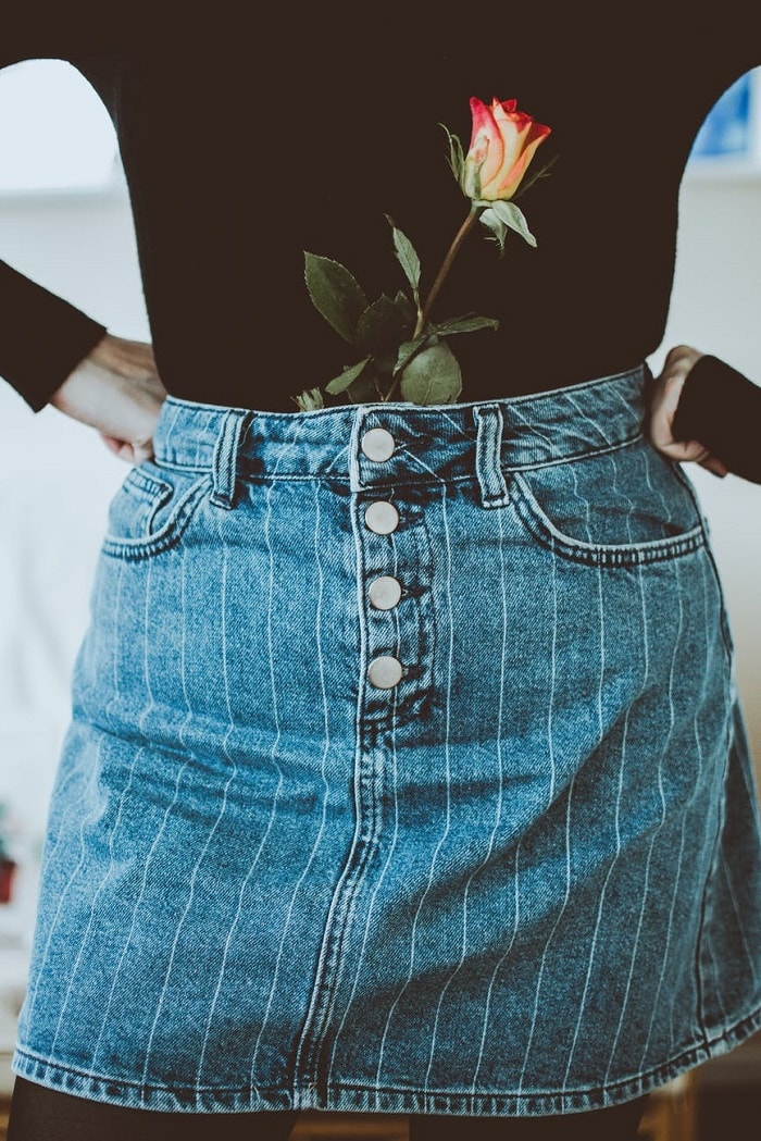 Áo Dài Nam Bố Jeans Xanh Phối Vàng – Thời Trang F2 - Chuyên Linen Cao Cấp