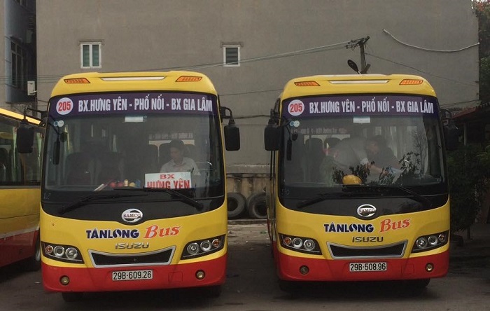 Tuyến bus 205 đi từ BX Gia Lâm đến BX Hưng Yên