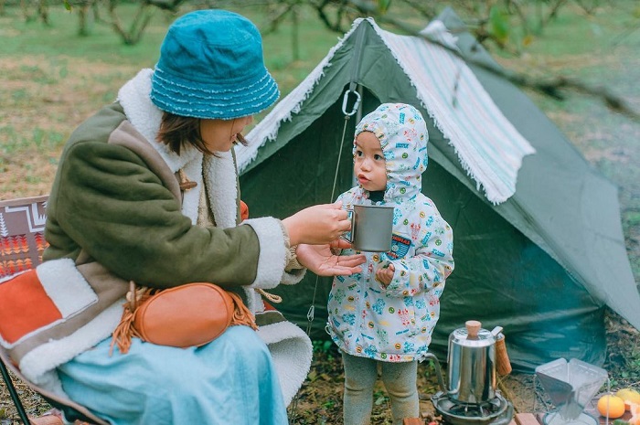 The Camp Mộc Châu cũng rất lý tưởng để các gia đình có em nhỏ đổi gió mấy hôm. 