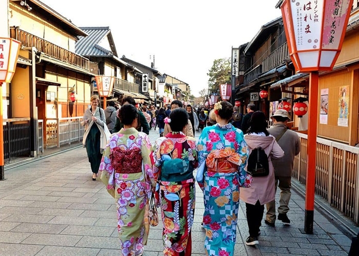 Khu vực Gion - tổ hợp giải trí nằm bên cạnh khu phố truyền thống tuyệt đẹp. Ảnh: dulichnhatban.net