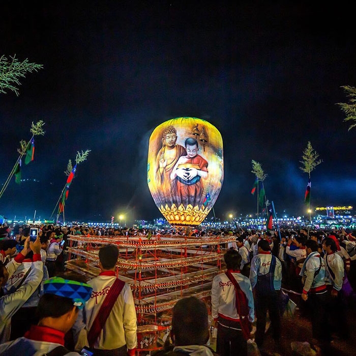 Nơi tổ chức lễ hội là thành phố lớn thứ 4 của Myanmar