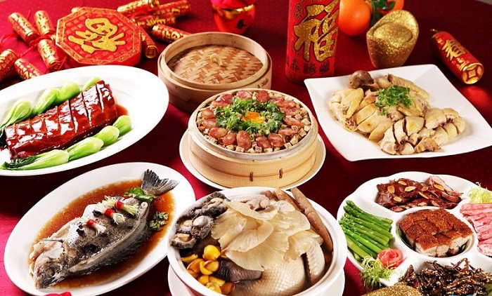 Mâm cơm đậm vị của người Trung Hoa trong dịp năm mới ở Trung Quốc