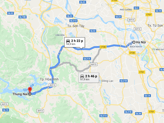 kinh nghiệm đi Thung Nai