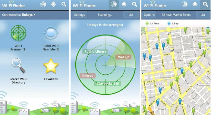  Wi-Fi Finder, phần mềm tìm kiểm các điểm kết nối Interenet miễn phí. 