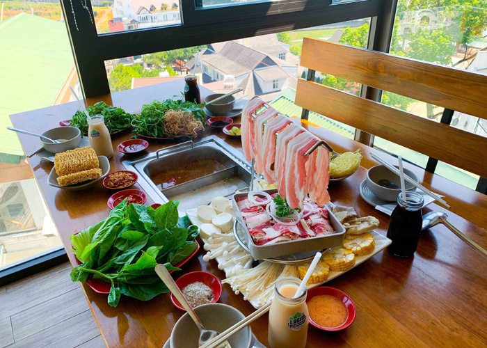 buffet rau Đà Lạt