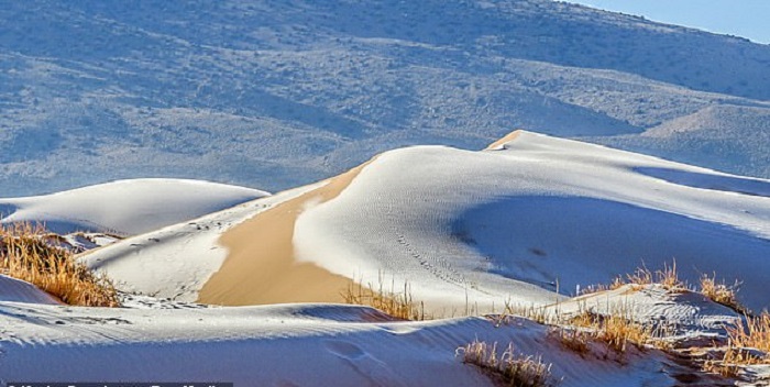sa mạc Sahara có tuyết