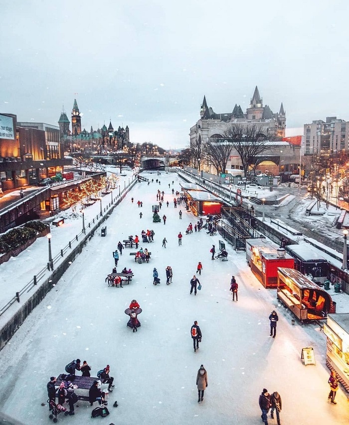 Du lịch mùa đông ở Canada