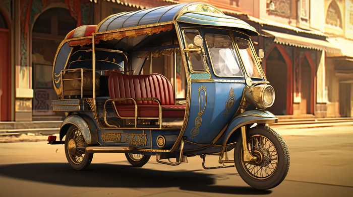 Xe lam, phương tiện di chuyển phổ biến ở Ấn Độ. Ảnh: Travel Daily Media