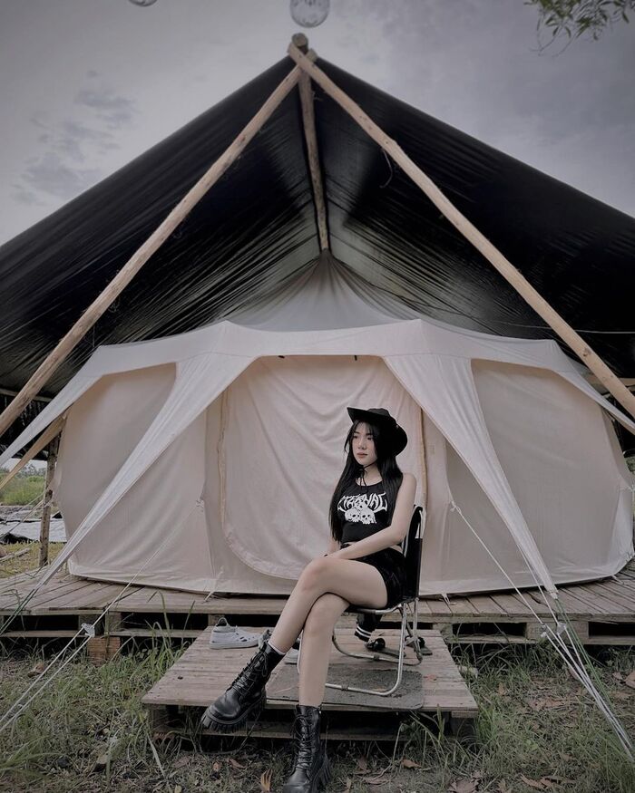 khu cắm trại ở Cần Giờ sở hữu các căn lều trang bị đầy đủ tiện nghi